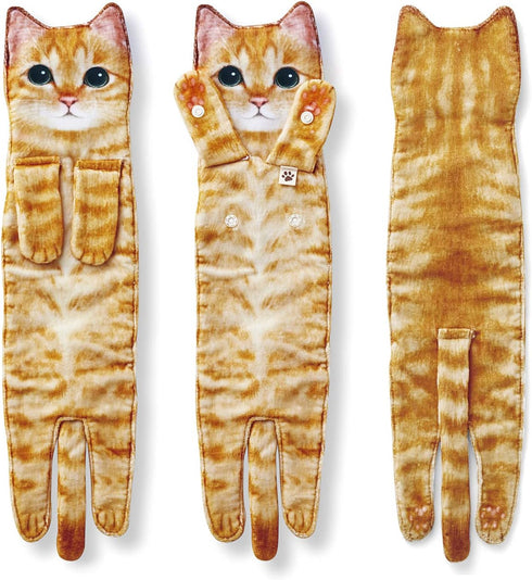 Cat Funny Hand Towels for Bathroom Kitchen